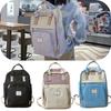 Large Capacity Canvas Backpack For Students And Travelers Cardimu 69050