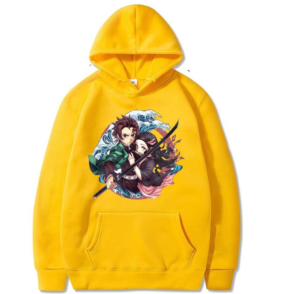 Anime Demon Slayer Hoodies Sweatshirt Kimsetsu No Yaiba Pullover Tracksuit Women Sweatshirt Unisex Hoodie Kids Unisexs Clothes Coat