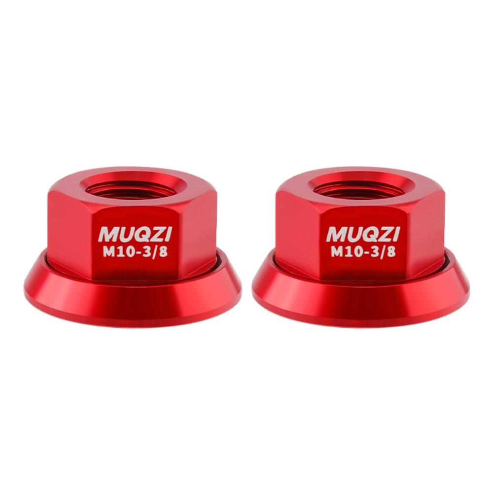 2pcs M9/M10/M10*3/8 Bicycle Hub Nut Aluminum Alloy Anti-rust Rear Axle Screw High Strength Anodizing Bike Accessories Cycling