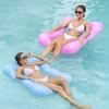Inflatable Floating Row Pool Float Lounge Water Hammock Foldable Floating Mattress Saddle Lounge Chair Hammock Drift Chair