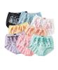 Nissen Regular Panties with Lace To Keep Out of the 3L Shorts, 100% Cotton, Deep-Length Belly, 8-Pack, Pastel,