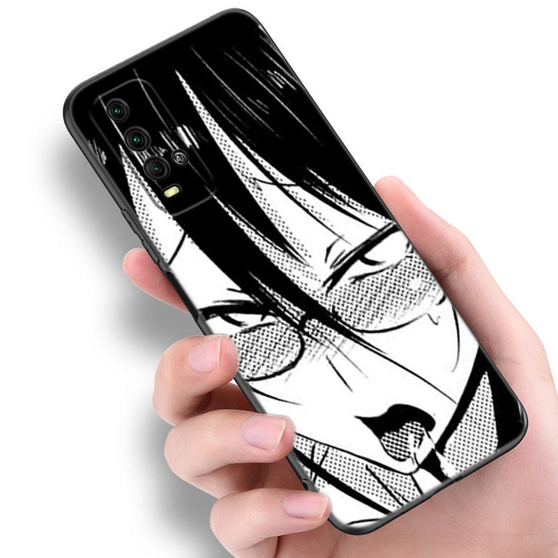 Чехол для телефона с милым лицом для Xiaomi Redmi Note 5 6 9T K20 K40 K50 Pro 7A 8A 9A 9C 9i 10A 10C A1 S2, черный чехол из ТПУ