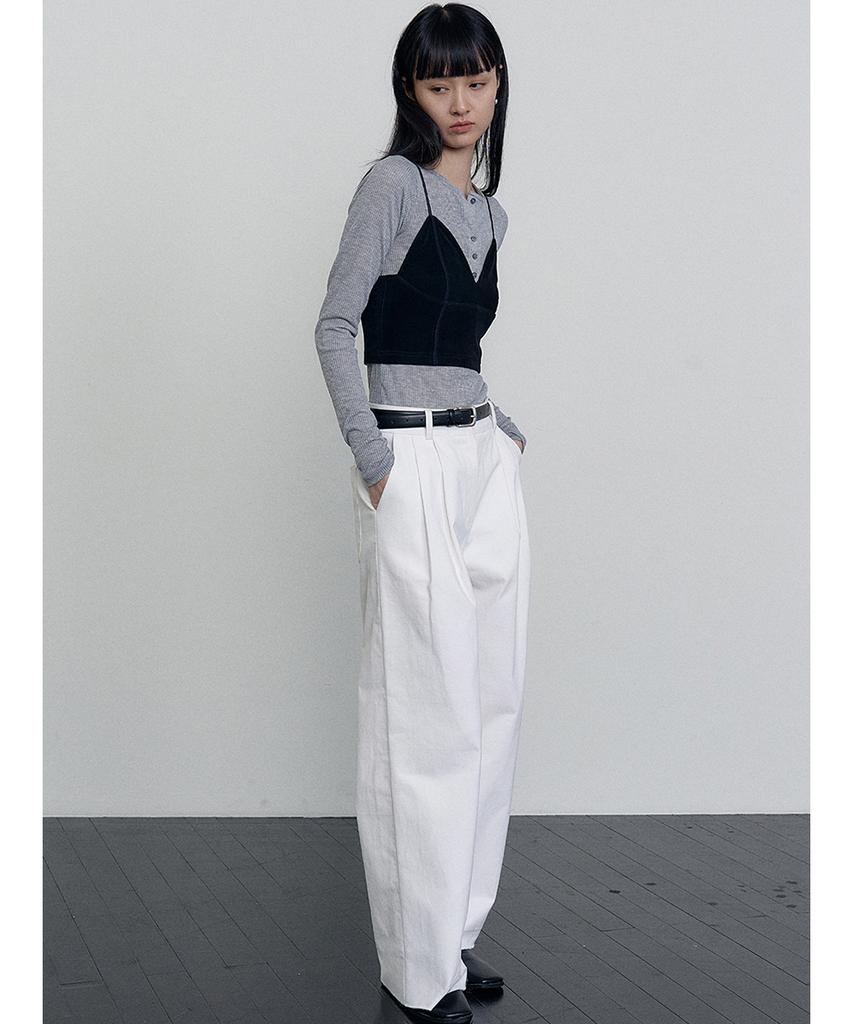 MAKE A TOAST Reversible Corduroy Pants Ivory Mbefpa006Iv