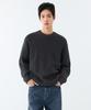 MUSINSA STANDARD Cotton Ribbed Crew Neck Knit [Medium Grey]