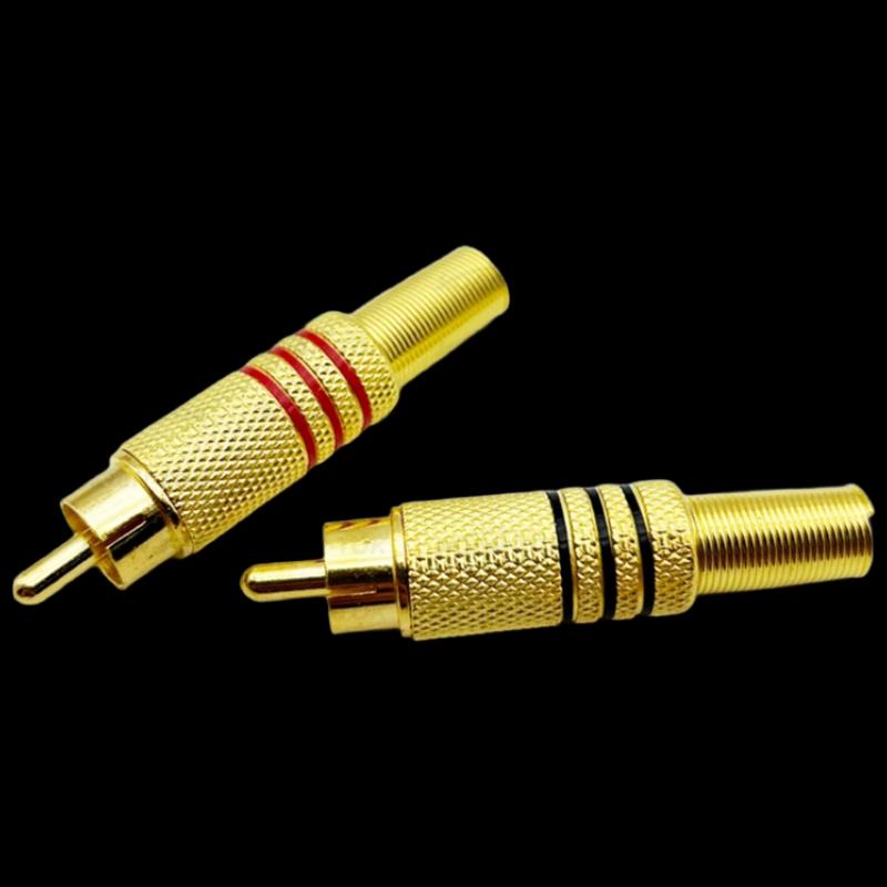 LISCN Gold-Plated RCA Audio Video Connector