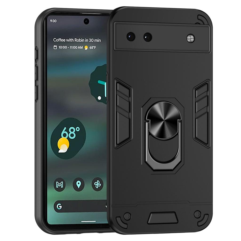 Чехол для Google Pixel 6a Магнитный автомобильный держатель Чехол для телефона с кольцом-подставкой