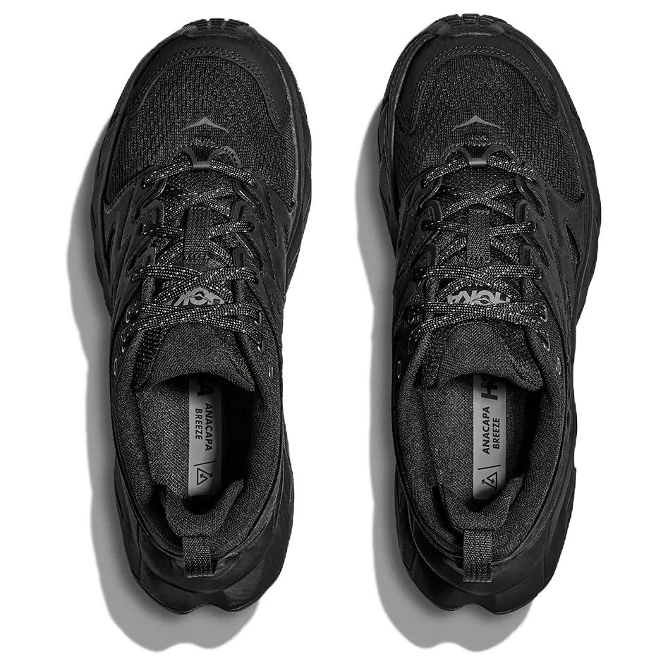 HOKA One One Anacapa Breeze Нескользящие износостойкие низкие походные ботинки Женские Черные 1127921-BBLC