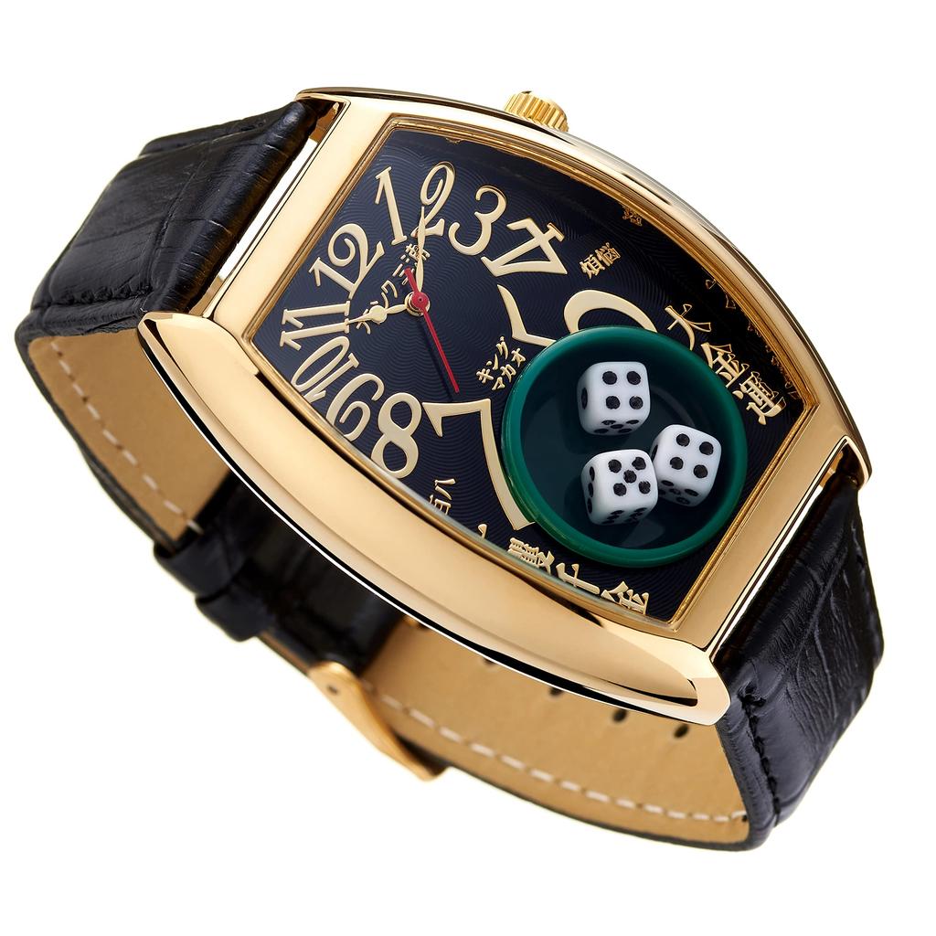 Frank Miura Watch FRANK MIURA Macau Gambling Watch Reprint Dice Casino Limited Edition Black Men's