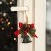 Ретро рождественские металлические колокольчики-банты, железные праздничные рождественские елочные подвесные колокольчики с приятным звуком, изысканное рождественское украшение в виде колокольчика