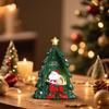 Miniature Resin Christmas Tree Desktop Ornament, 3D Christmas Tree Creative Desktop Ornament, Christmas Light-up Ornament
