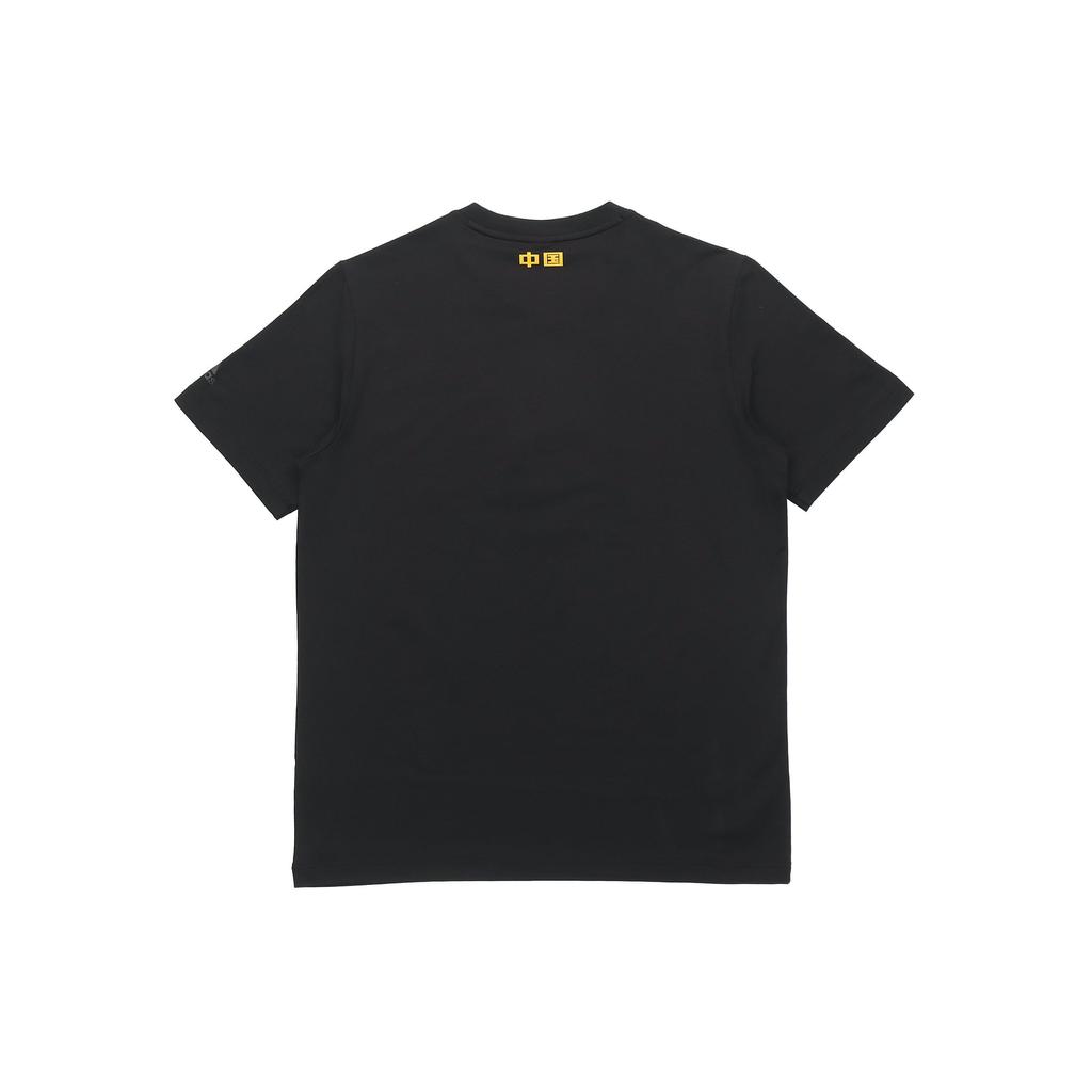 Adidas Футболка с круглым вырезом и принтом на китайскую тему, унисекс, черный цвет GP1856
