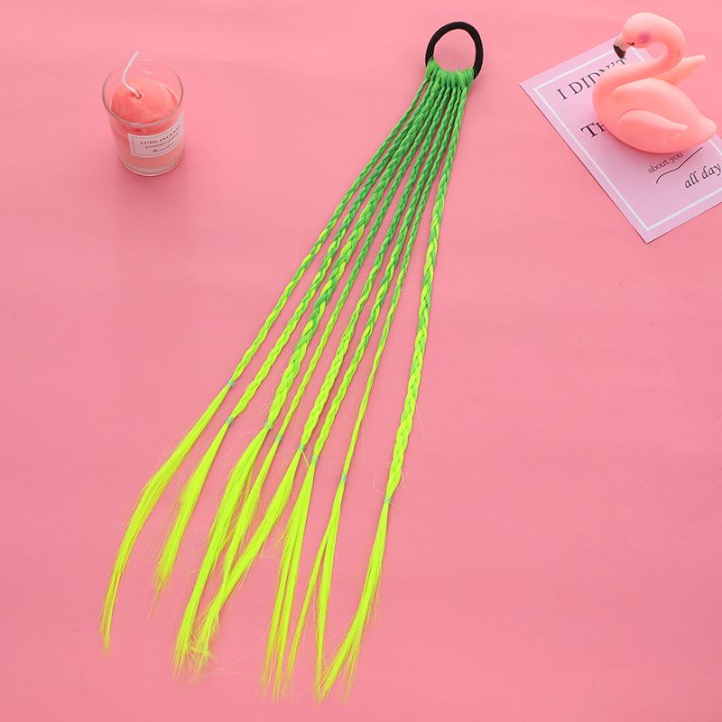 Разноцветные плетеные резинки для волос: Джазовая прическа для детей