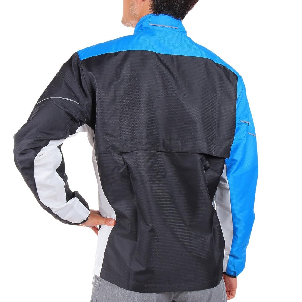 Куртка Tennis Wear Active Warmer Dynamotion Fit Thermal Water Repellent 62JE2502 Black x Peace Blue x White XL [Mizuno]