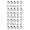 40pcs LED Chip Bulb 1W 24V 16mm/0.6in Aluminum Base Low Power Consumption Lamp Beads for