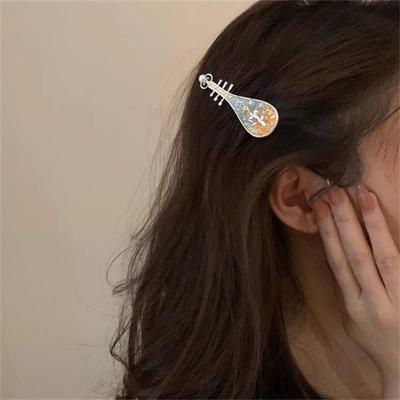 1/4 шт. Женские заколки для волос с искусственным жемчугом, цветочным дизайном, надежной фиксацией, шпильки для волос в форме лютни, аксессуары для формальной прически