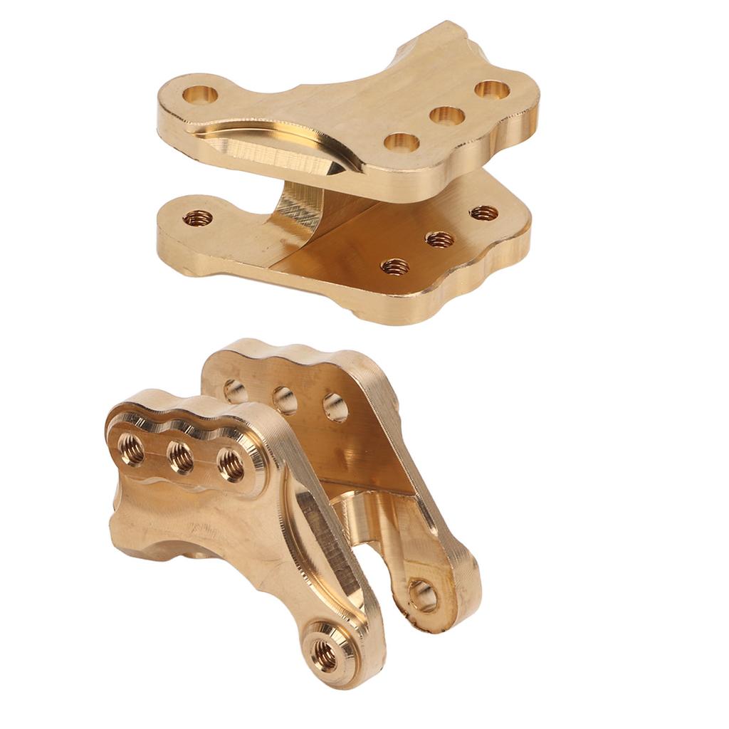 2pcs Front Axle Mount Brass Upgrade Replacement RC Tie Rod Mount with Screws for Axial RBX10 Ryft