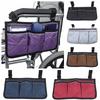 Storage Bag Wheelchair Armrest Reflective Strips Multiple Pockets Convenient Practical Home Supplies Side Pockets