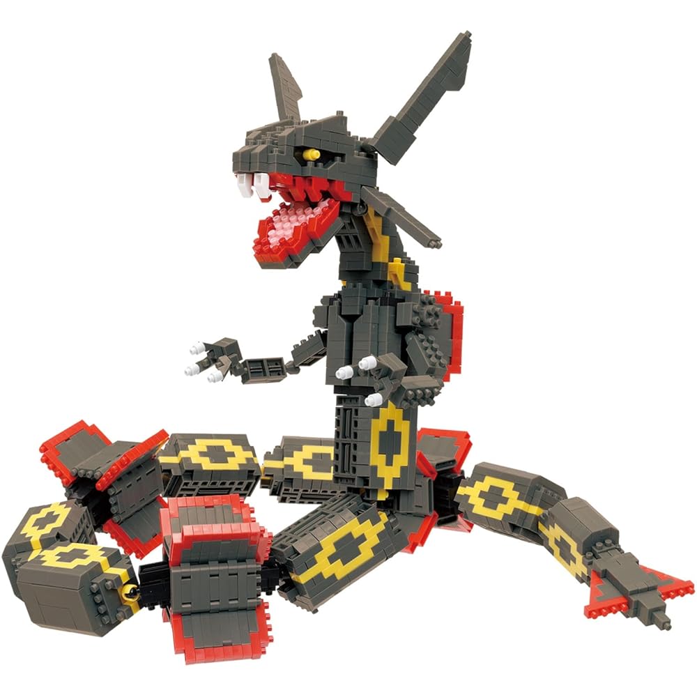 Kawada Nano Block Карманный Монстр Черный Рейкваза Экстрим 7x42x21см Конструктор для возраста 12+