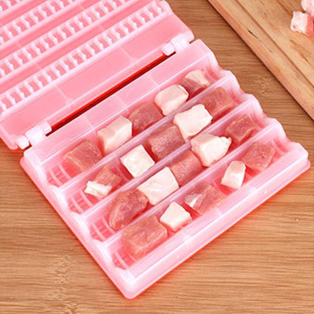 Plastic BBQ Meat Skewer Machine 4 Row Barbecue Stringer Skewer Machine Kitchen Accessories