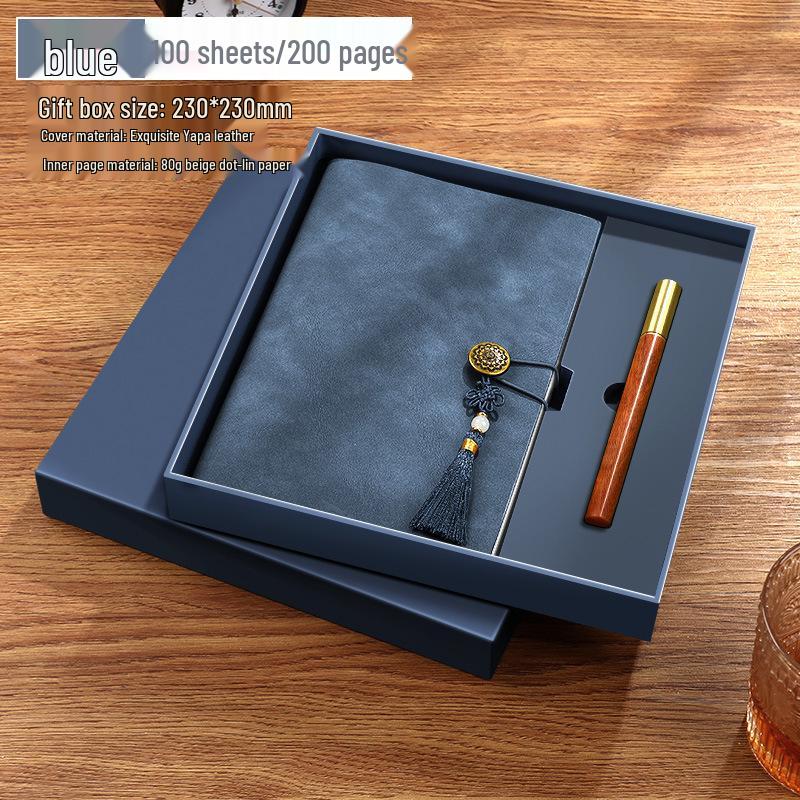 A5 Soft Leather Suede Diary with Custom Logo & Gift Box