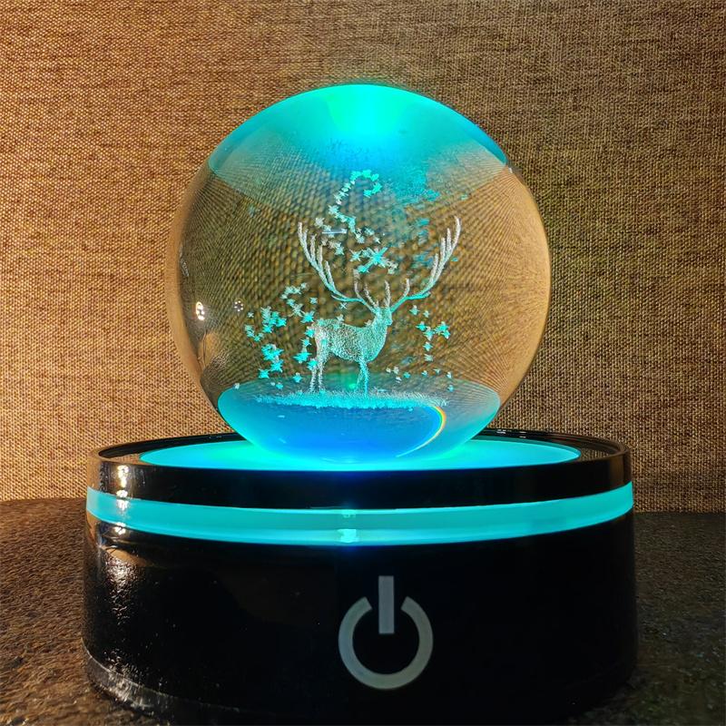 Солнечная система 3d хрустальный шар Хрустальный глобус Лазерная резка Хрустальный шар с шаровой подставкой Декоративные сферы планет Галактика Подарок на день рождения Украшения