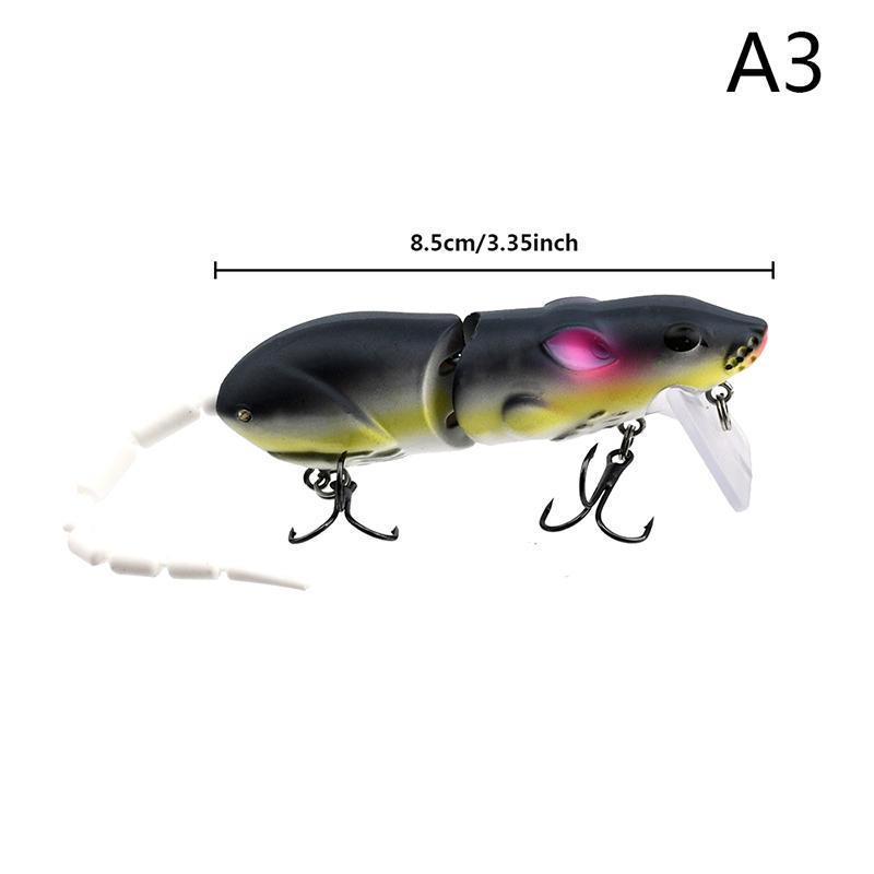 Приманка для мышей Искусственная пластиковая приманка для мышей Swimbait Rat Pike Bass Minnow Floatingbaits Fishing Tack Accessories