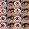 Colored Contact Lenses Diamond Blue Natural Comfort Contact Lenses Green Fashion Beauty Contact Lenses Gray Makeup Color Lenses 2PCS