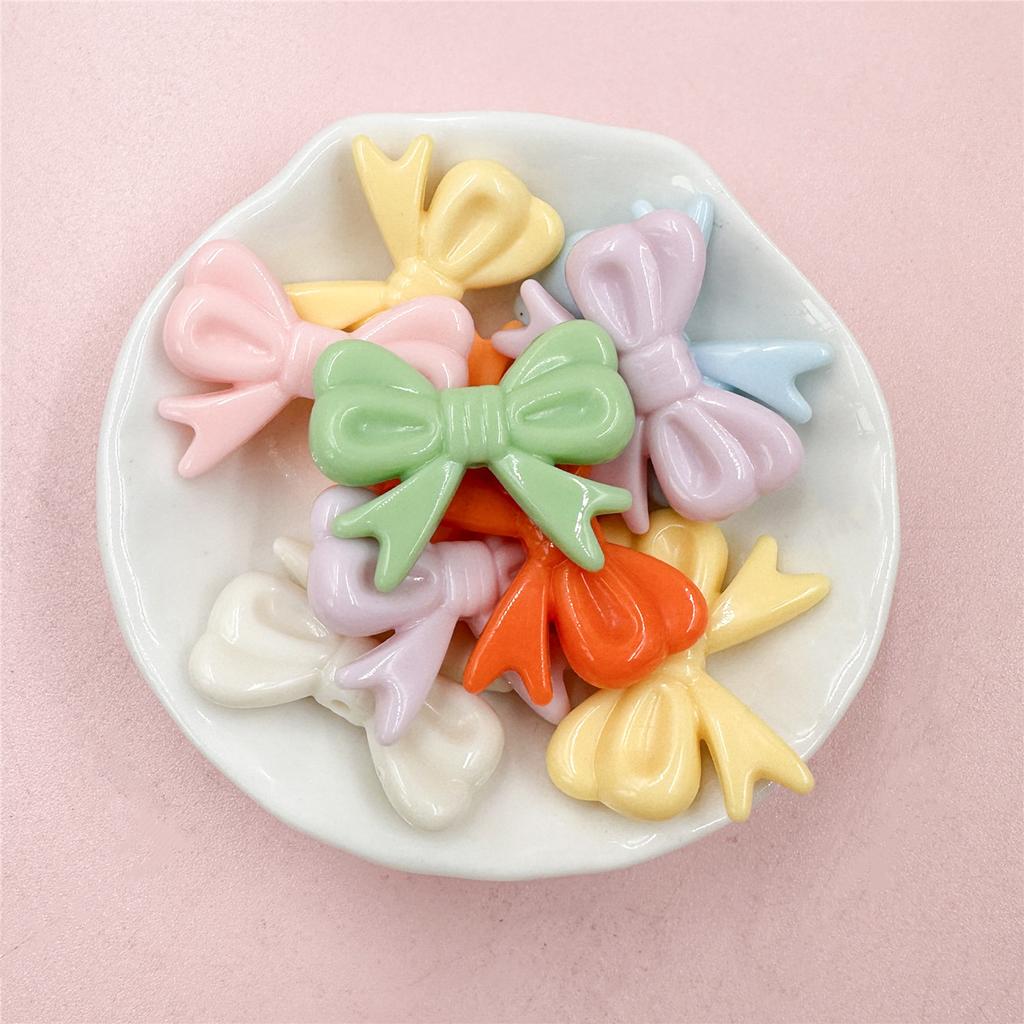 Очарование желе Цветной аксессуар Материал DIY Аксессуар Галстук-бабочка Бусины Материал ручной работы Ювелирные аксессуары Шпилька Орнамент 5 шт. 22,5*29 мм