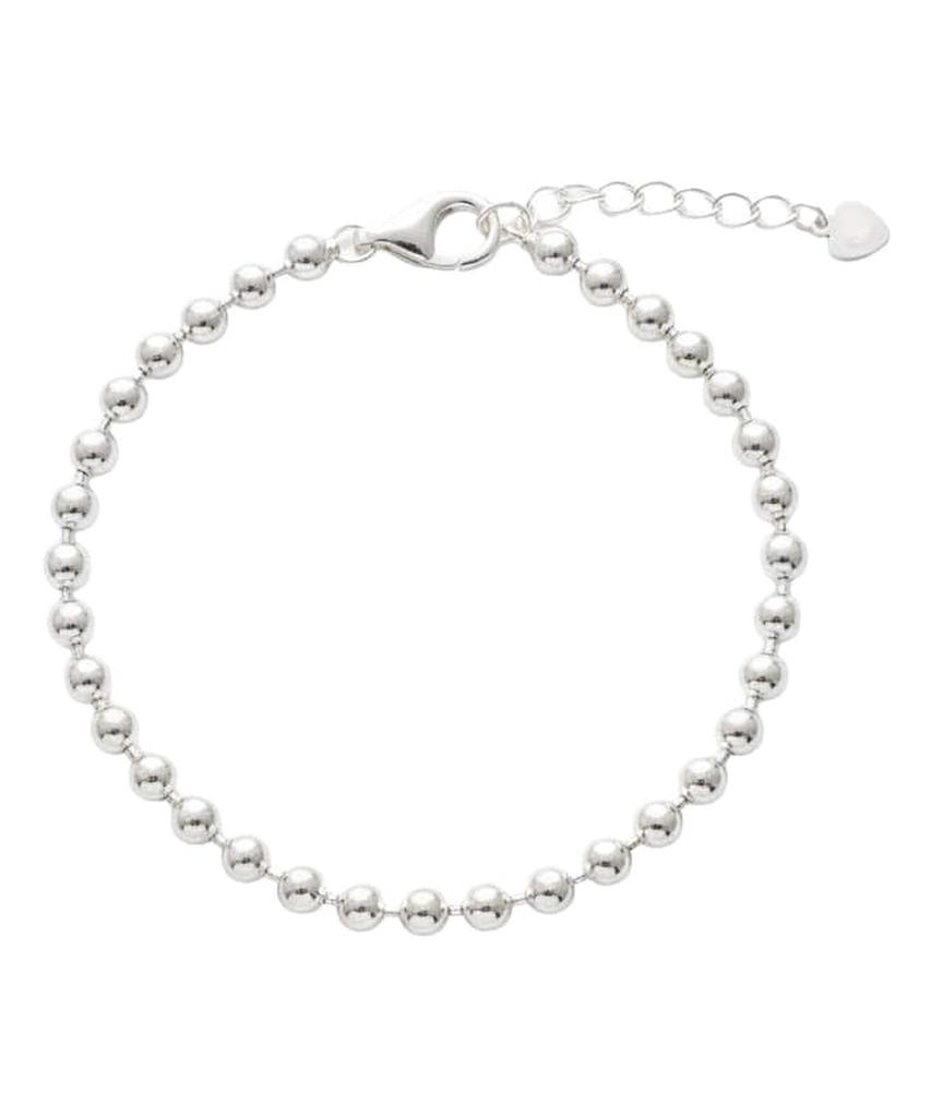 Alleun Серебро 925 Шариковая Цепь Длинный Массивный Браслет (Тип А)
