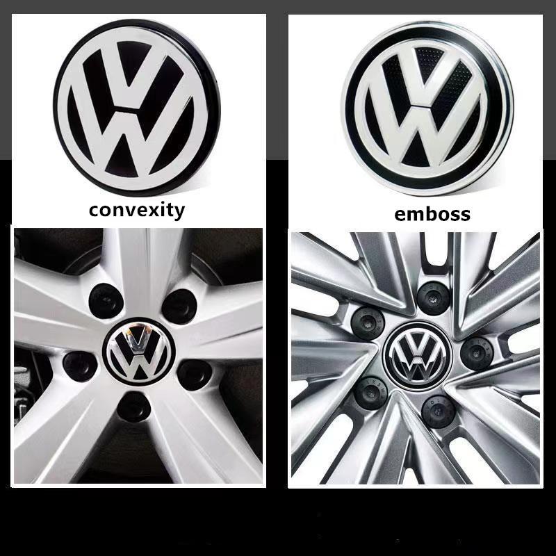 4PCS 56mm 65mm Car Wheel Center Hub Caps Cover for VW Volkswagen Golf Polo Passat Touran Jetta Interior Mouldings EKJA-K564 QK1
