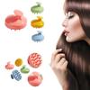 Silicone Scalp Massage Brush for Washing, Cleaning Head Care, Hair Root Itching, Shower Bath SPA Hair Brush
