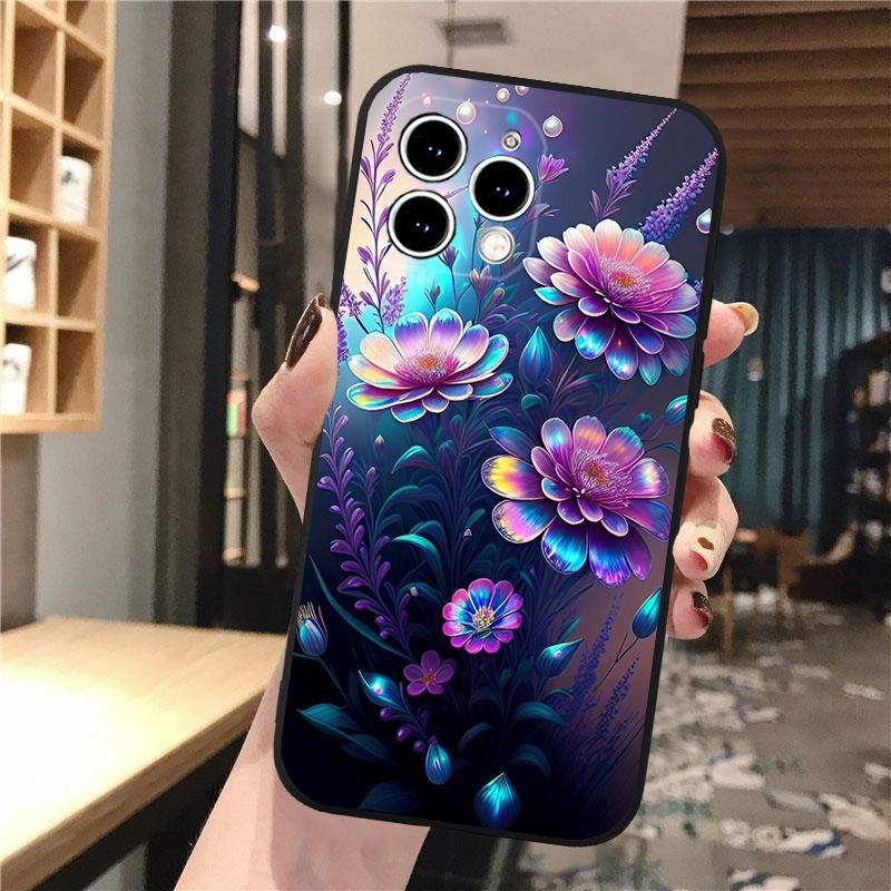 Чехол для телефона с цветочным принтом для iPhone Samsung Galaxy Redmi Xiaomi Oppo OnePlus Note SA 7 8 9 10 11 12 13 14 20 21 22 23 53 54 Pro Max Plus Ultra TPU Soft