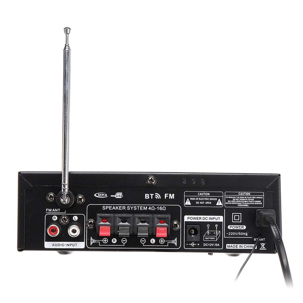 MIFO Digital Amplifier Audio Amplifier Maximum Output 600W High Power Deep Bass Adjustment HiFi Microphone Input Compatible LP298A (300W+300W)