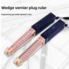 Южный клиновидный штангенциркуль 1-15 мм Чистая медь Измерение плоскостности Коническая линейка