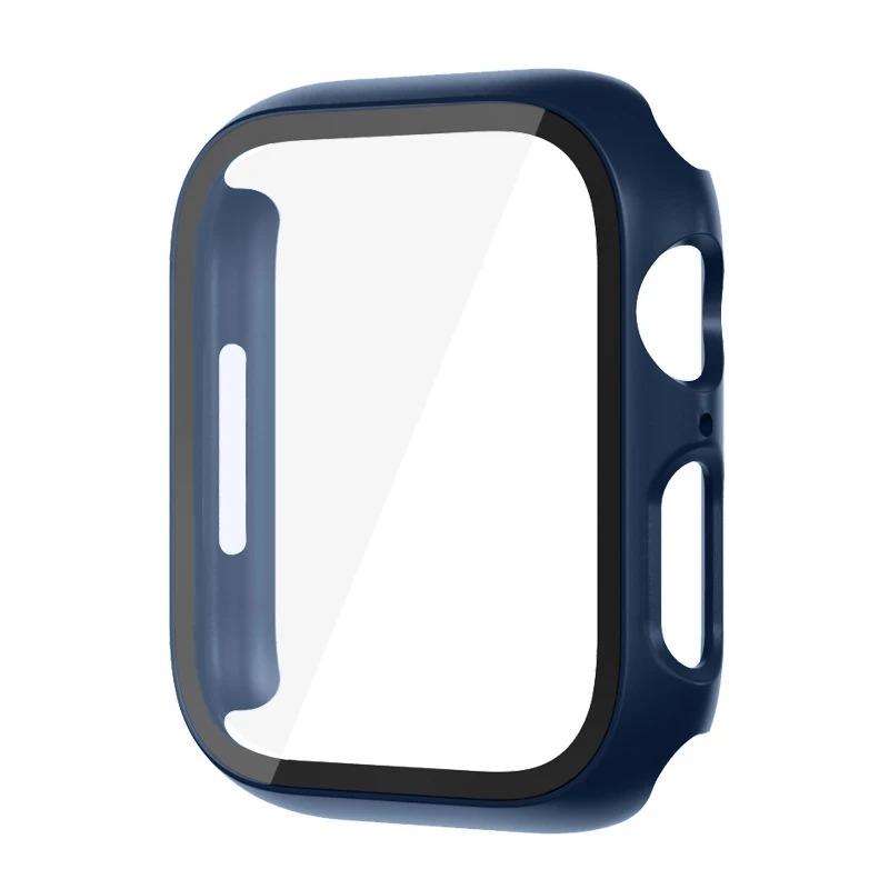 Стекло+Чехол для Apple Watch корпус 44мм 40мм 45мм 41мм 42мм 38мм ремешок Защитное стекло iwatch series 9 8 7 SE 3 корпус Аксессуары