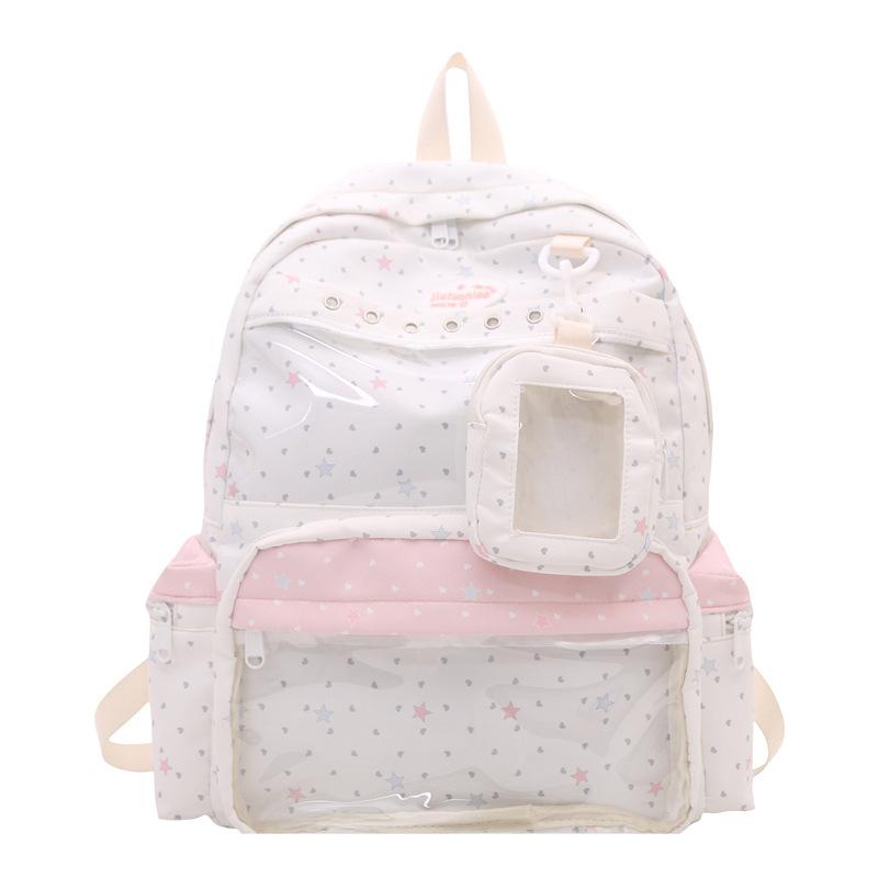 Schoolbag new schoolbag female cute girl polka dot high value junior high school students large capacity small fresh backpack