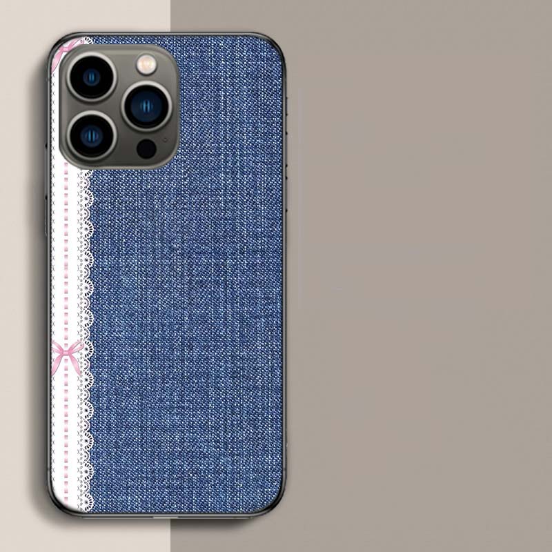 Стильный Чехол для Телефона в Стиле Джинсы Для Iphone 17 Air 15 Pro 14 Plus 16 Pro Max 17E 16E 12 13 Mini 11 Чехол Милые Fundas