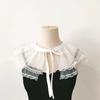 Mesh Lace Small Shawl With Skirt Sweater Decoration Fake Collar Bow Tie