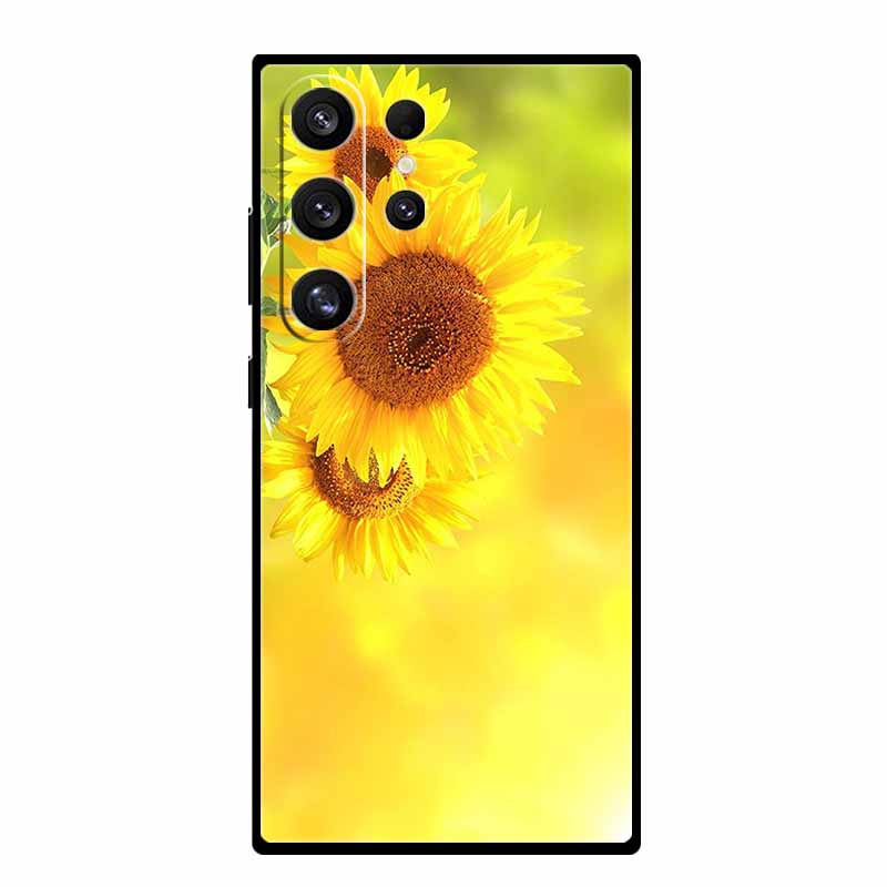 Чехол для телефона Samsung S25 Ultra S 25 Ultra Черный силиконовый мягкий задний чехол для Samsung Galaxy S23 S22 S24 Ultra Чехол Funda