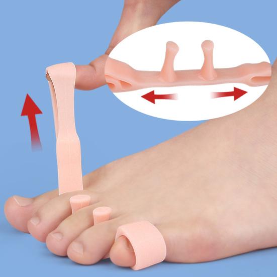 2 пары разделителей пальцев ног, ортопедический бурсит, корректор вальгусной молоткообразной стопы, естественное выравнивание для женщин и мужчин, выравнивание стопы, выпрямитель для пальцев