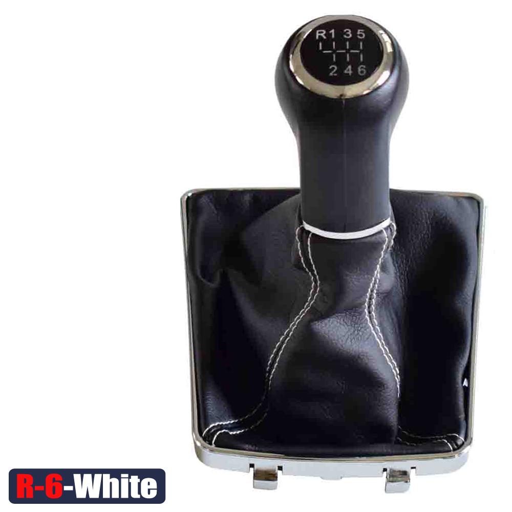 Белый/черный кожаный чехол для багажника OPEL ASTRA III H 1,6 VAUXHALL 2004 2005 2006-2010, ручка переключения передач