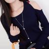 Fashion Elegant Necklace Accessories Female Pearl Sweater Chain Long Versatile Autumn and Winter Items of Jewelry