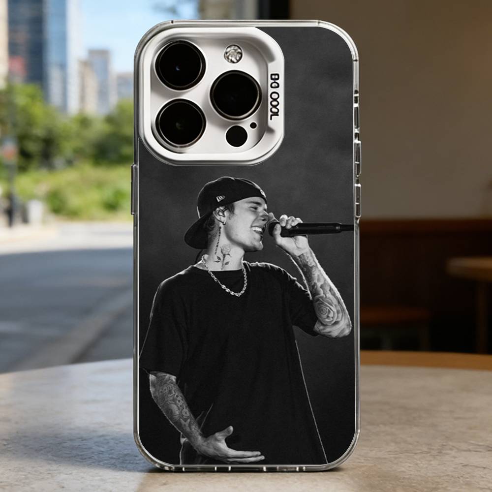 Чехол J-Justin B-Bieber для iPhone 16 15 14 13 12 11 Pro Max Plus Air 16E X XR XS Max Жесткий противоударный бампер