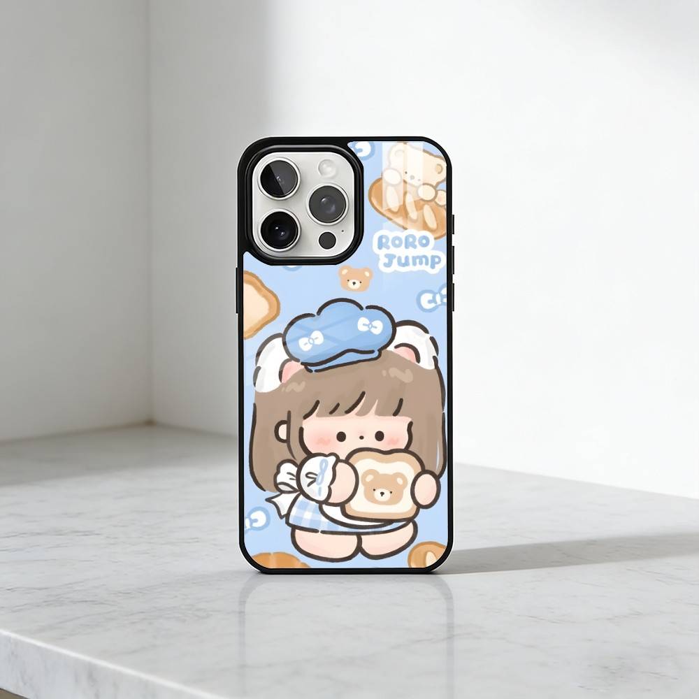 Cute Cartoon ROROjump Phone Case For iPhone17,16,15,14,13 Plus,Pro Max Magnetic For Magsafe Wireless Charging