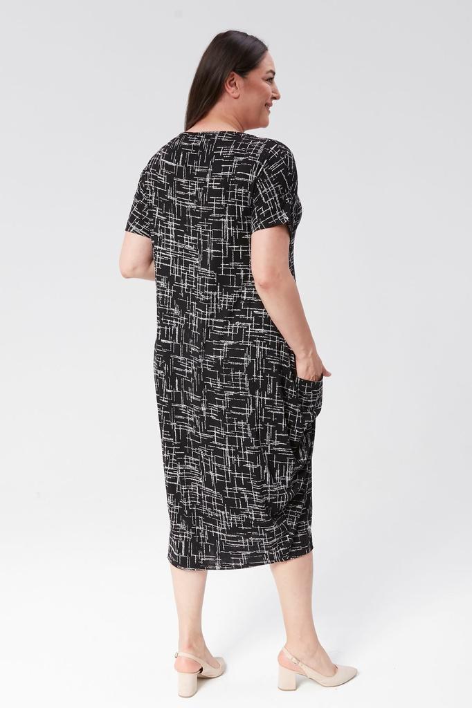 Женское платье большого размера Платье Jumbo с короткими рукавами