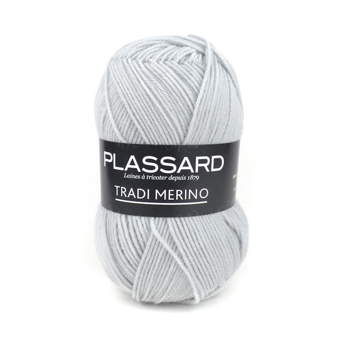 Пряжа Laine Pull Tradi-Merino Plassard 10 Серо-голубой