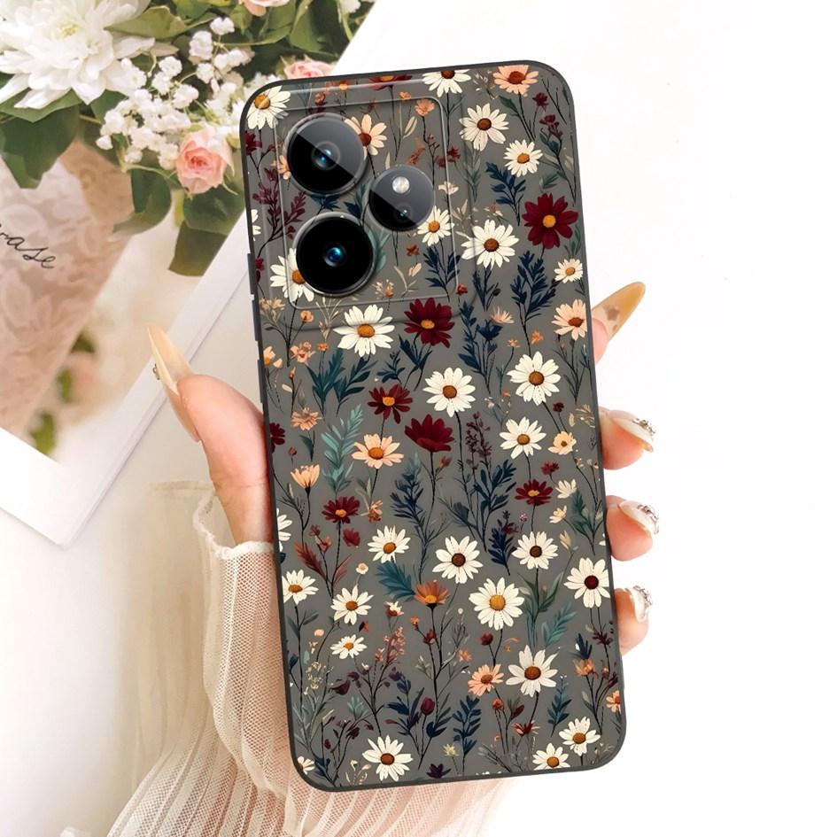 Чехол для Realme GT 7 RMX5061 Креативный мультяшный кот Конфетный окрашенный чехол Мягкий силиконовый бампер Для Realme GT7 Pro 7T RealmeGT7 Funda