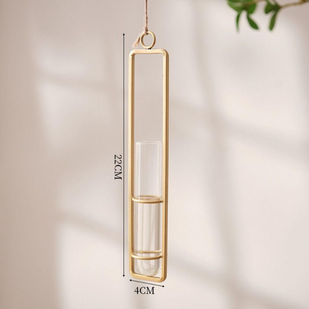 Thickened Hanging Glass Planter Wall Hanging Glass Vase Creative Test Tube Vases Home Decoration