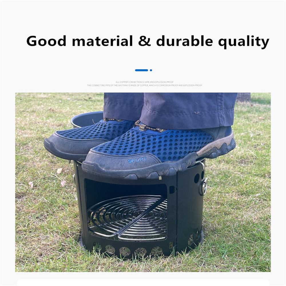Складная портативная дровяная и угольная печь для пикника на открытом воздухе, барбекю, вечеринок