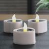 Solar Candle Light Flameless Solar Tea Light Festive Lamp Warm White Terrace Lamp Romantic Decorations for Valentine's Day